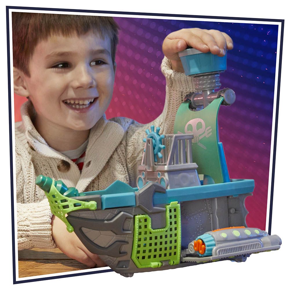 Pj Masks - Sky Pirate Battleship Vehicle Playset w/ 2 Action Figures