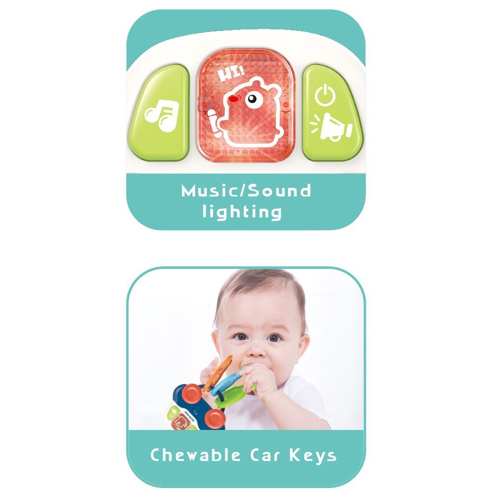 Ibi-Irn - Lovely Car Shape Soft Teether Musical Car