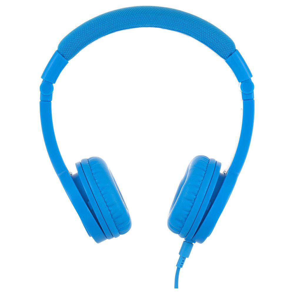 BuddyPhones - Explore Plus Headphones W/ Mic - Cool Blue