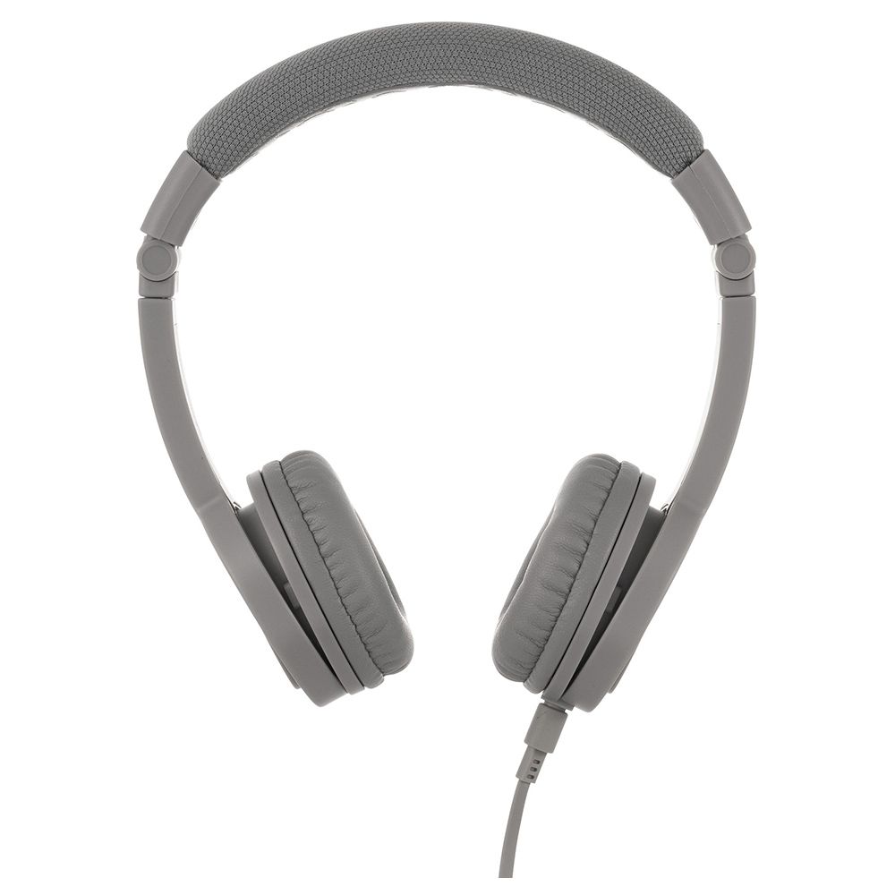 BuddyPhones - Explore Plus Headphones W/ Mic - Grey Matter