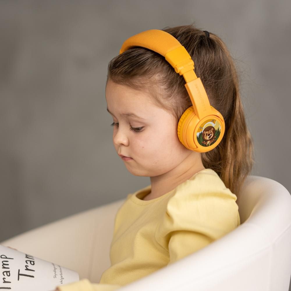 BuddyPhones - Play Plus Bluetooth Headphones - Sun Yellow