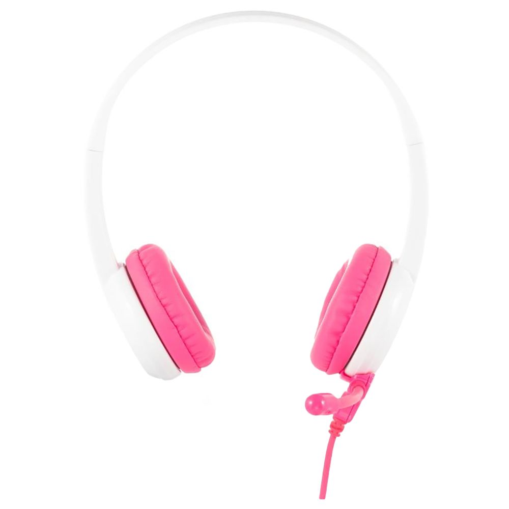 BuddyPhones Studybuddy Headphone W/ Mic & Audio Cable - Pink