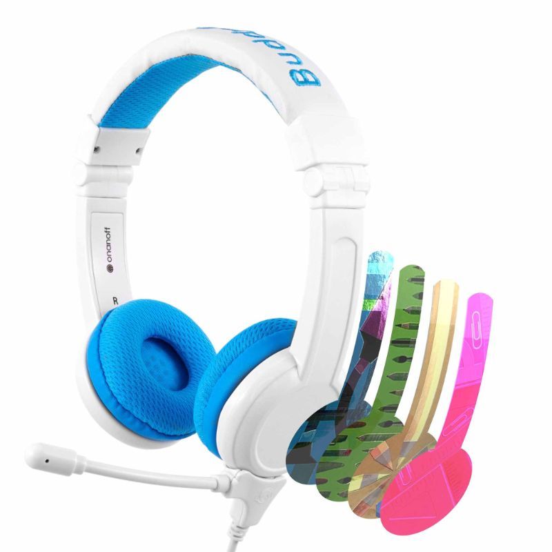 Buddyphones - School Plus Kids Headphones - Blue Hearing Protection