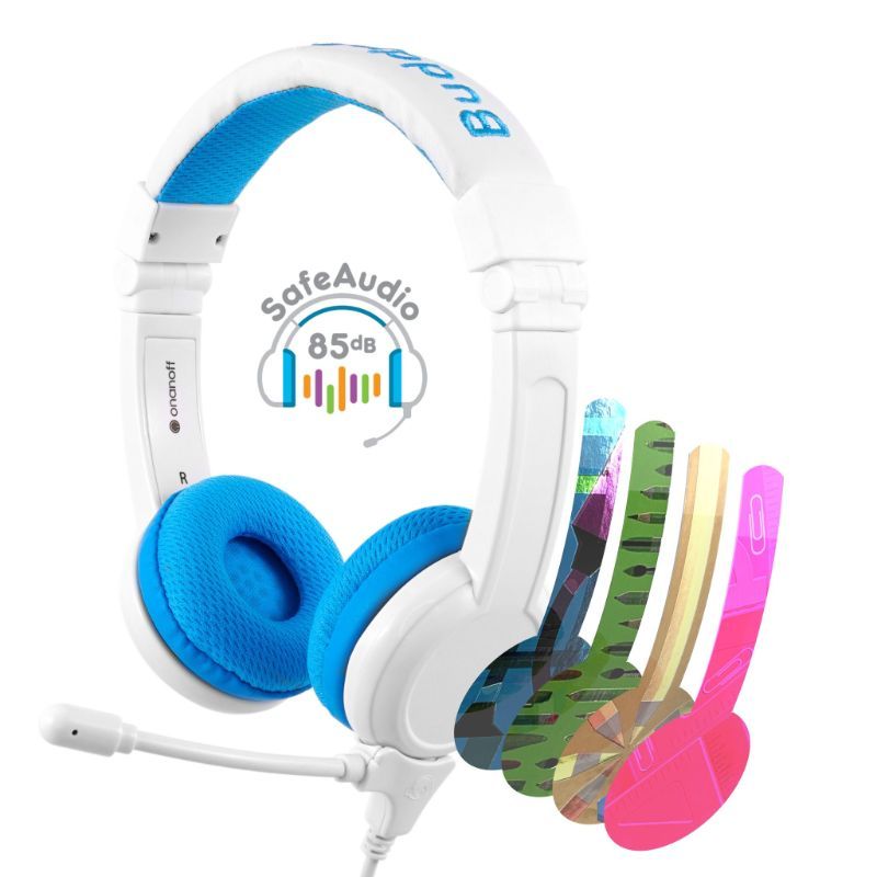 Buddyphones - School Plus Kids Headphones - Blue Hearing Protection