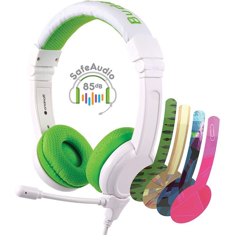 Buddyphones - School Plus Kids Headphones - Green Hearing Protection