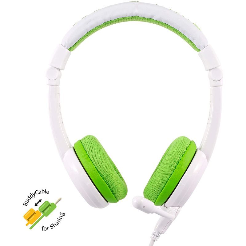 Buddyphones - School Plus Kids Headphones - Green Hearing Protection