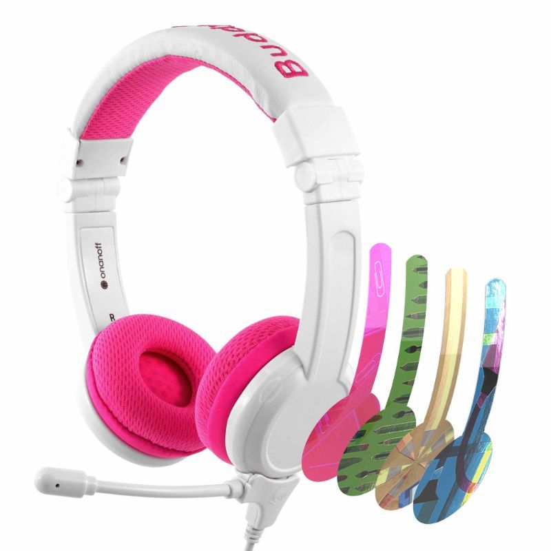 Buddyphones - School Plus Kids Headphones - Pink Hearing Protection