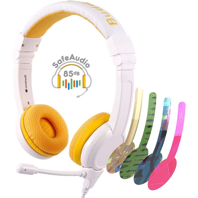 Buddyphones - School Plus Kids Headphones - Yellow Hearing Protection