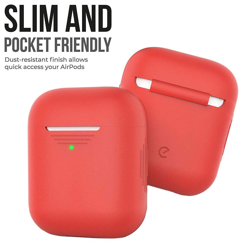 KeyBudz - PodSkinz 2G - AirPods 1 & 2 Case - Red