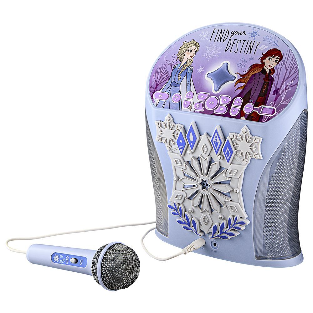 Kid Designs - Disney Frozen Bluetooth Karaoke Machine w/ Microphone