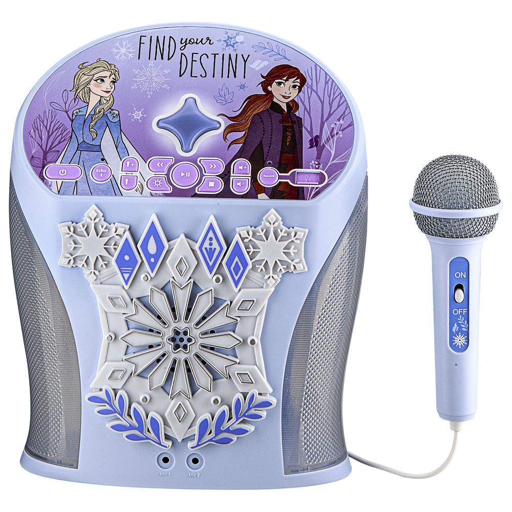 Kid Designs - Disney Frozen Bluetooth Karaoke Machine w/ Microphone