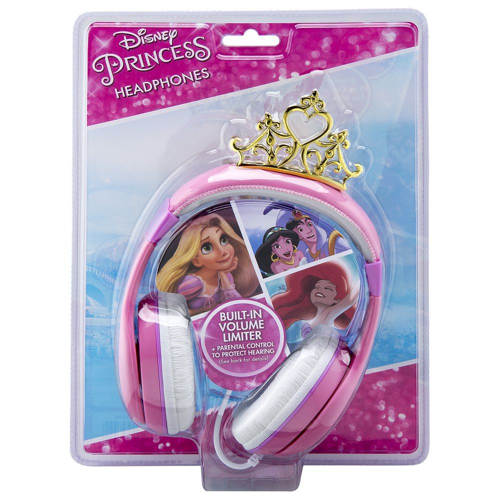 Kid Designs - Disney Princess Kid Safe Wired Headphone - Pink