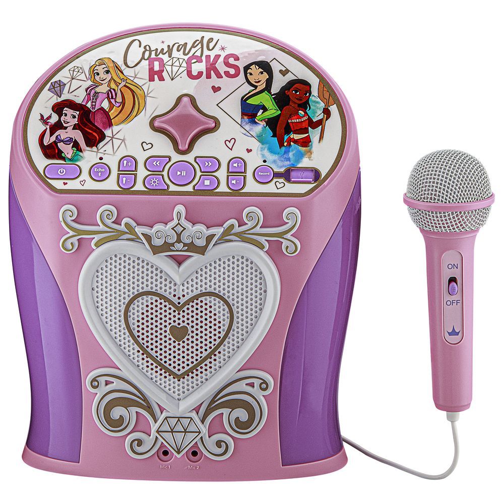 Kid Designs - Disney Princess Bluetooth Karaoke Machine w/ Microphone