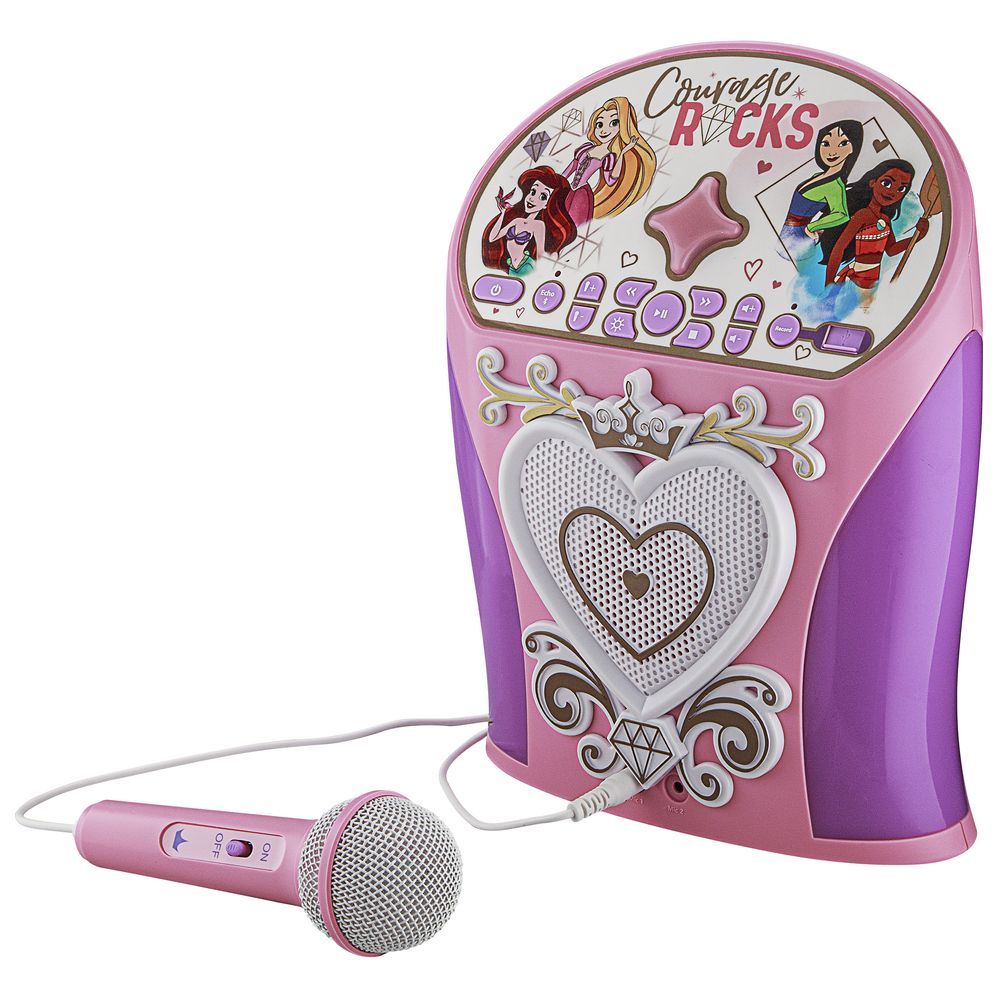 Kid Designs - Disney Princess Bluetooth Karaoke Machine w/ Microphone