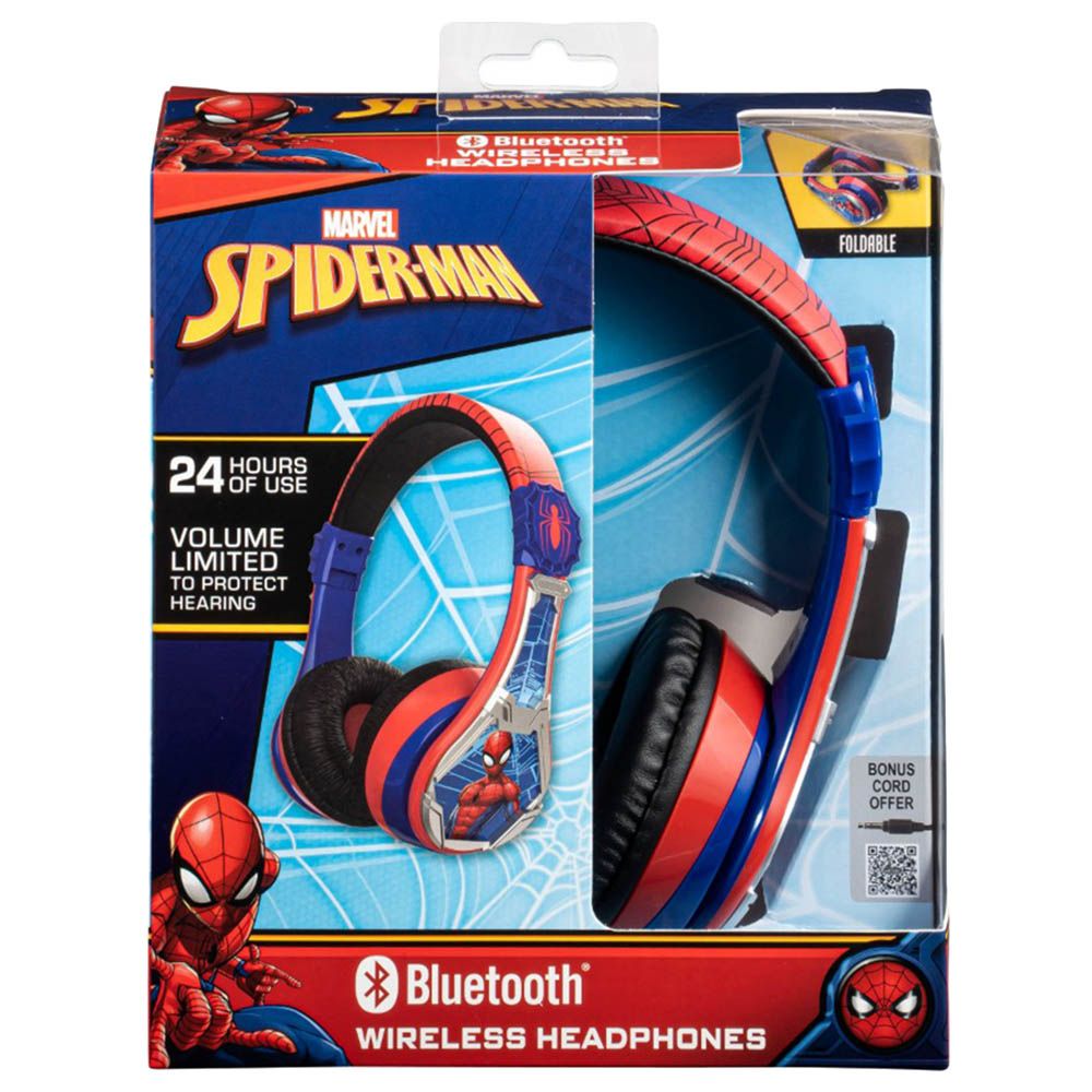 KIDdesigns - Marvel Spider-Man Bluetooth Headphones