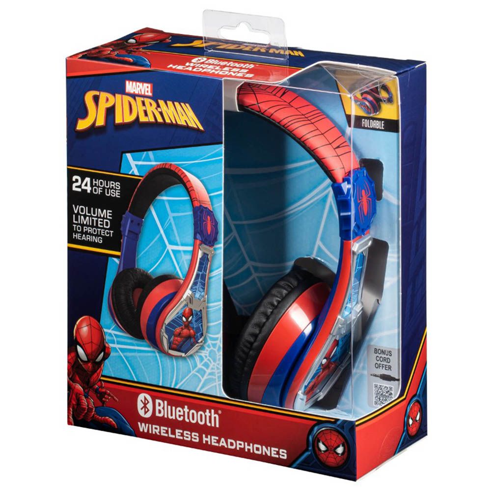 KIDdesigns - Marvel Spider-Man Bluetooth Headphones