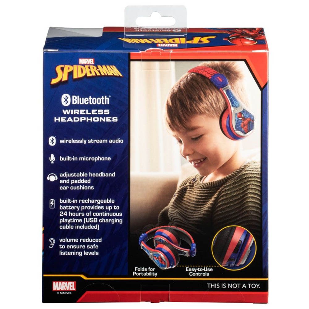 KIDdesigns - Marvel Spider-Man Bluetooth Headphones