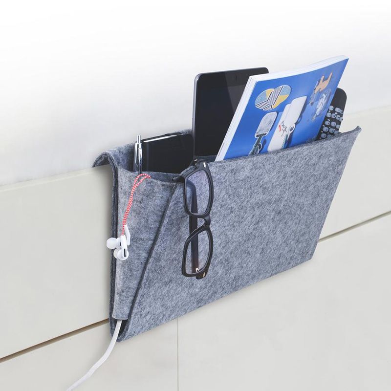 Kikkerland - Felt Bedside Caddy - Large - Grey