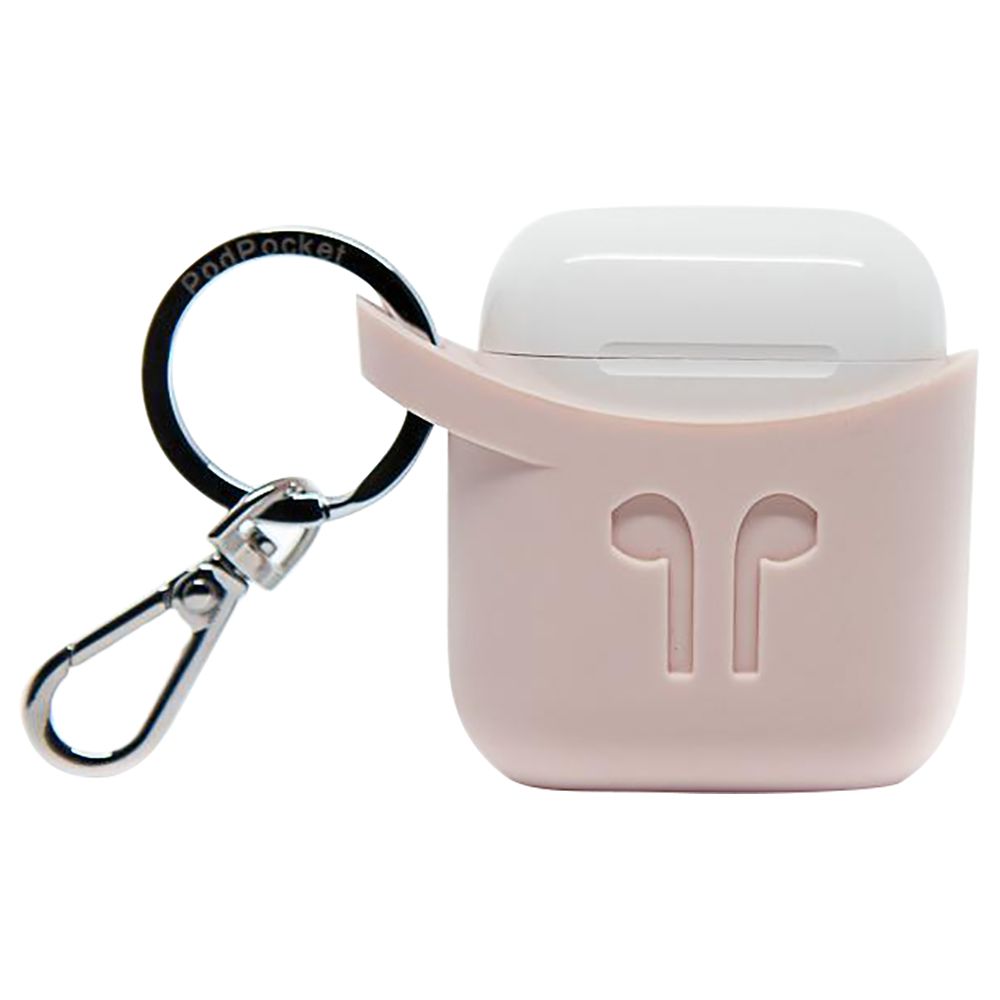 PodPocket - Silicone Case for Apple Airpods - Pink Ash