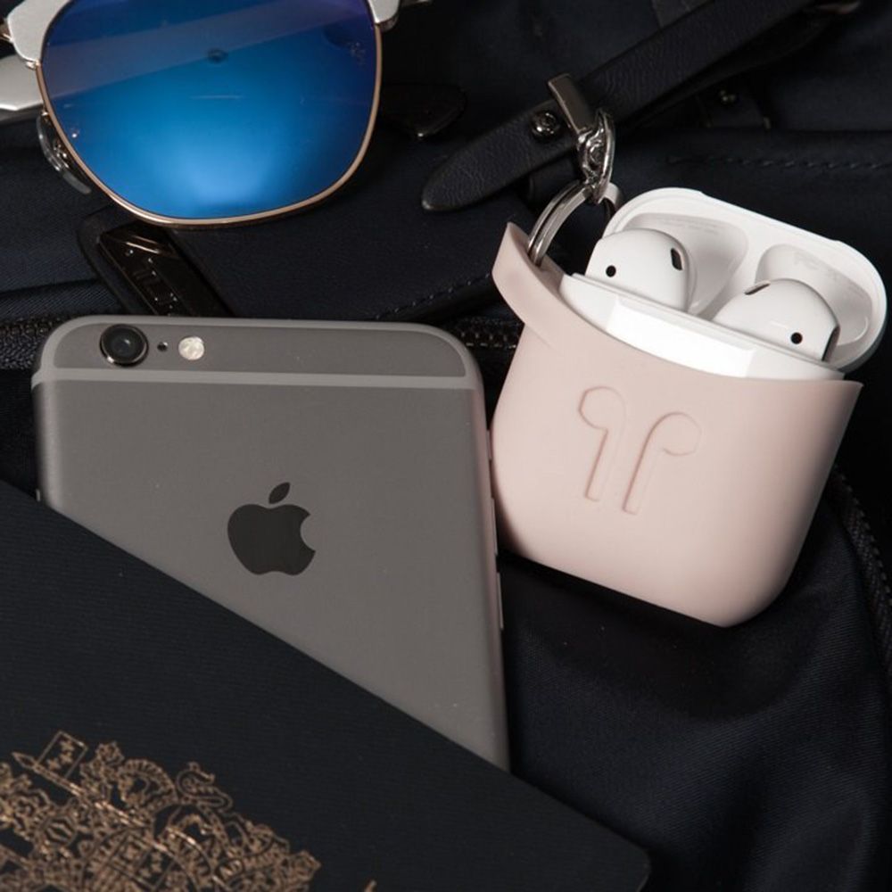 PodPocket - Silicone Case for Apple Airpods - Pink Ash