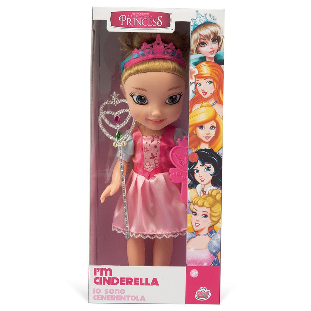 Grandi Giochi - Princess Doll Set - Cinderella - 38cm