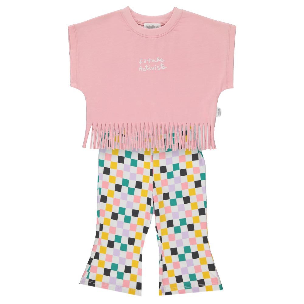 Bebetto - 2pc-Set - Girl Top & Pants - Pink