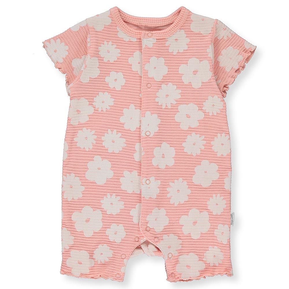 Bebetto - Baby Girl Romper - Peach