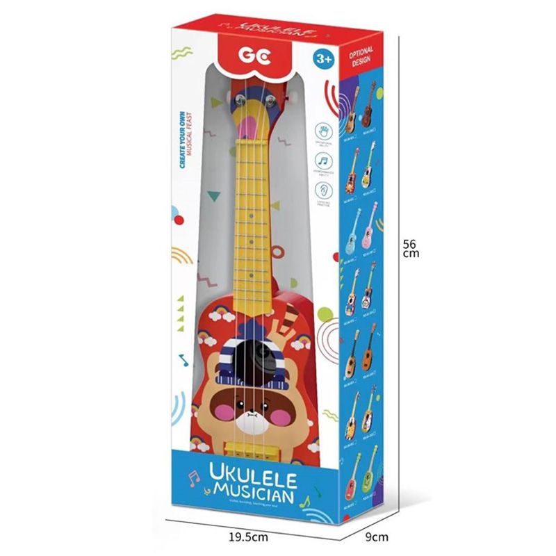 Little Learners - Rainbow Printed Ukelele - 21-Inch - Red (Exclusive)