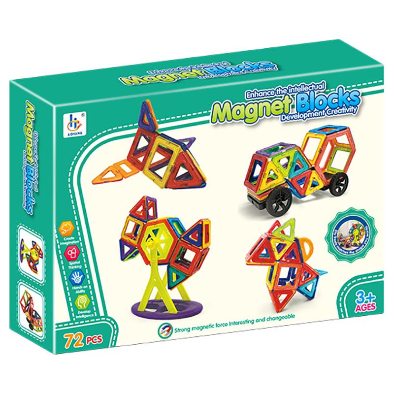 Little Learners - Magnetic Building Tiles - 72pcs (Exclusive)