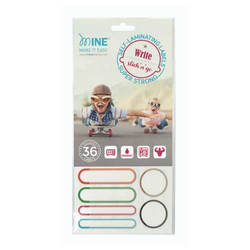 Mine Stamp - Self Laminating Labels (Pack of 36)