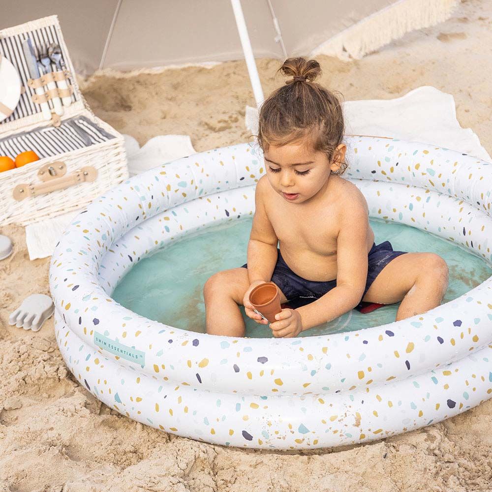 Swim Essentials - Terrazzo Printed Children's Pool - 100cm - Pastel