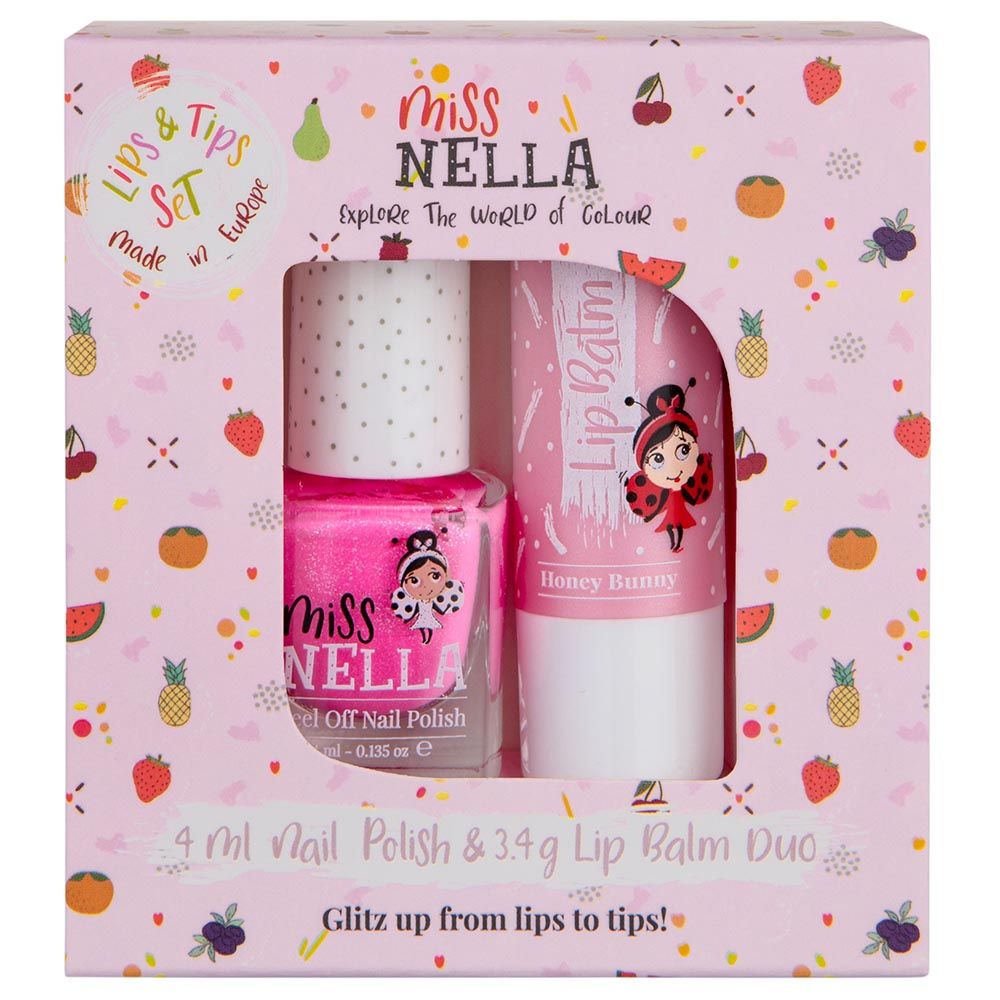 Miss Nella - Honey Bunny Lip Balm & Nail Polish