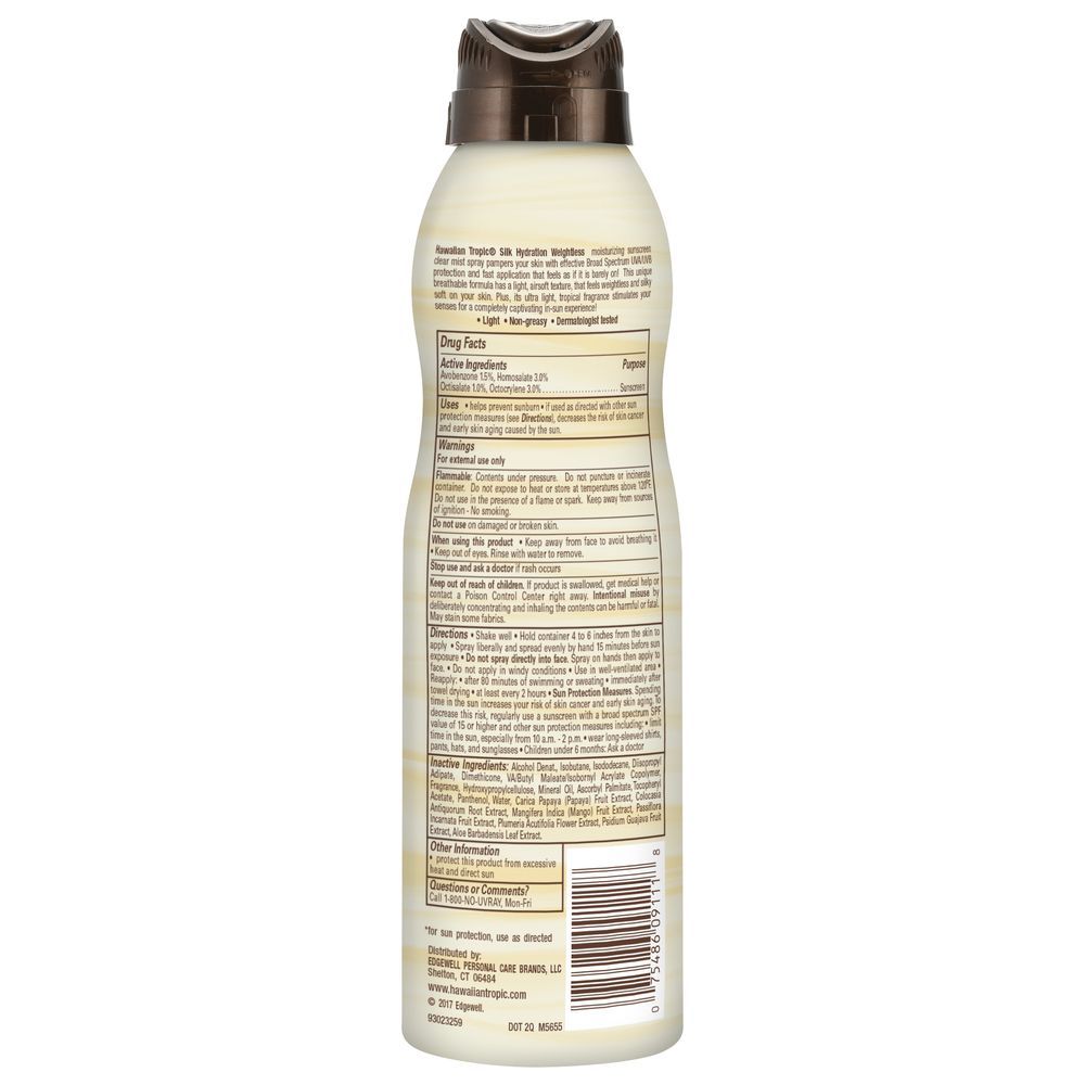 Hawaiian Tropic - SPF15 Silk Hydration Spray Sunscreen 170g