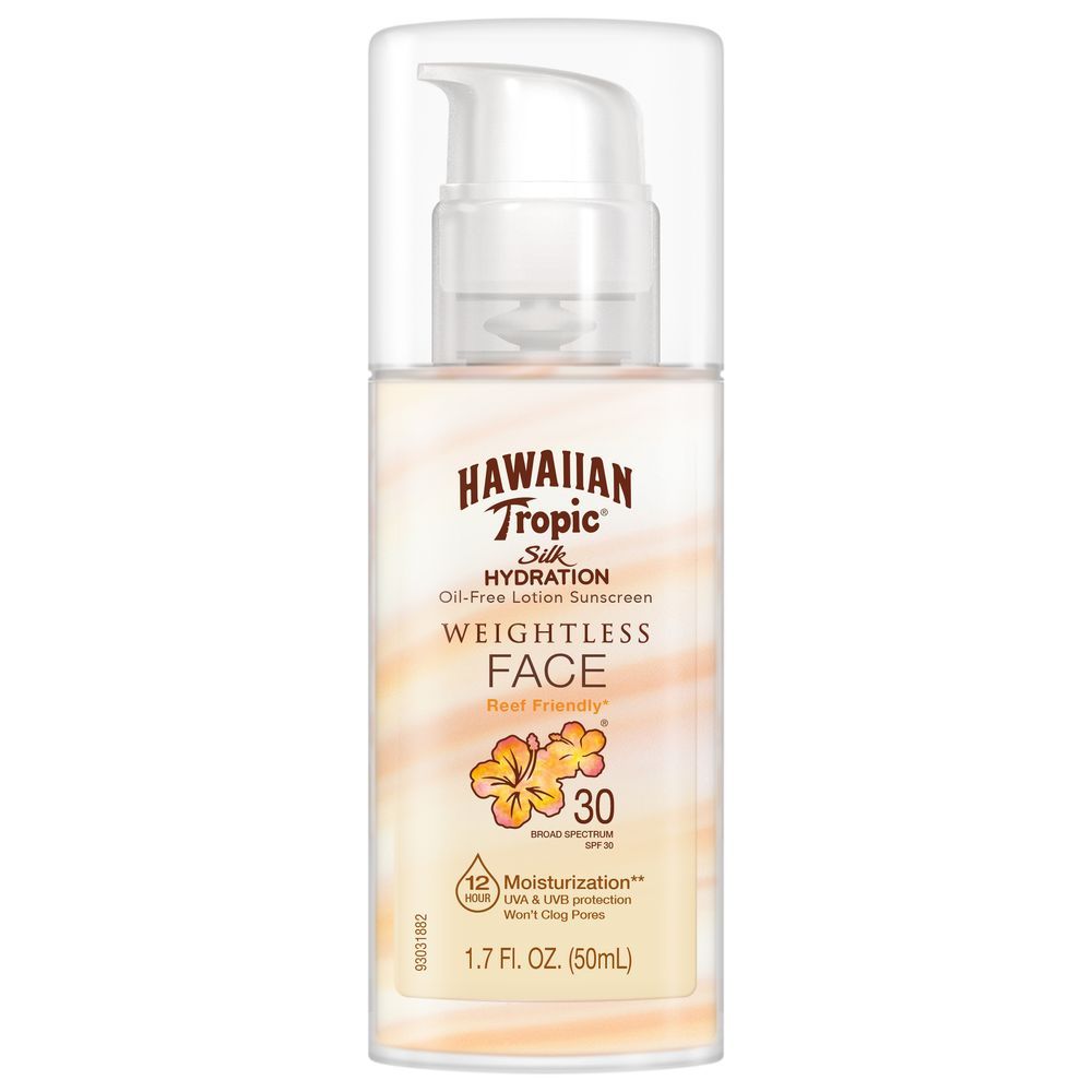 Hawaiian Tropic - SPF30 Oil Free Sunscreen Lotion for Face 50ml