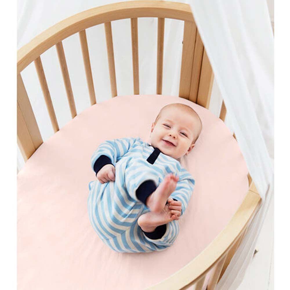 Stokke - Sleepi Mini Fitted Sheet - Peachy Pink