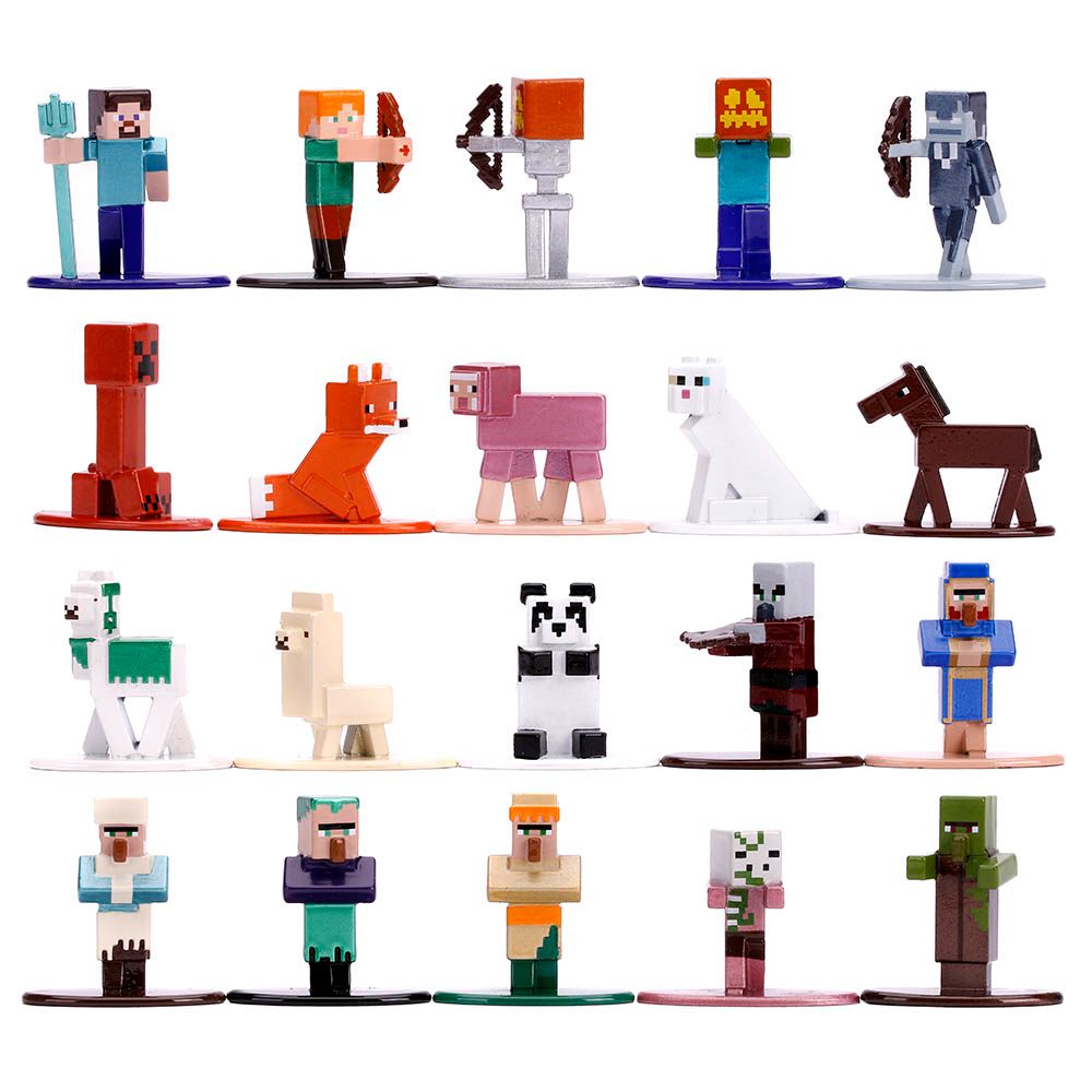 Jada - Minecraft Figures - 20pcs - 1.65 Inch