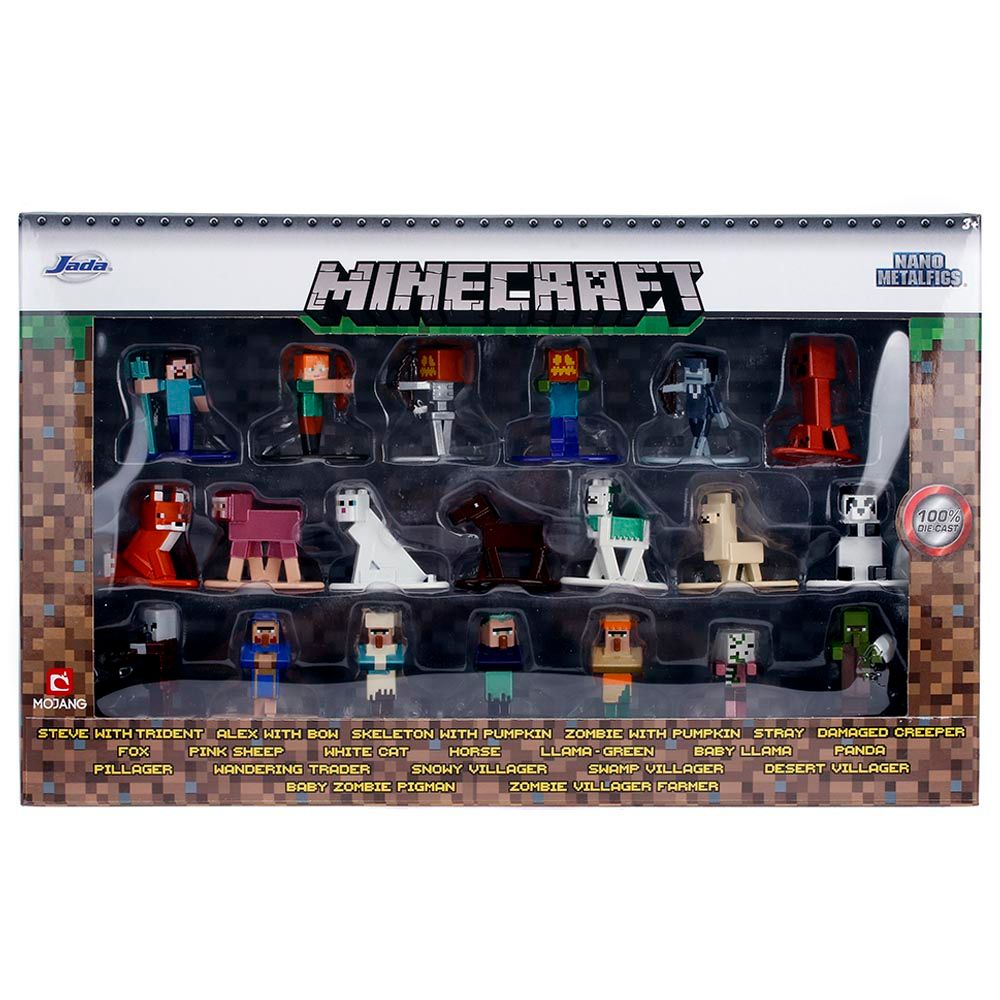 Jada - Minecraft Figures - 20pcs - 1.65 Inch