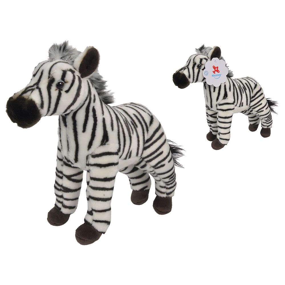 Nicotoy - Standing Zebra Plush 27cm