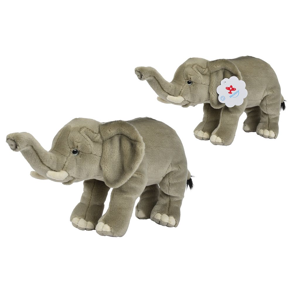 Nicotoy - Floppy African Elephant With Beans 33cm