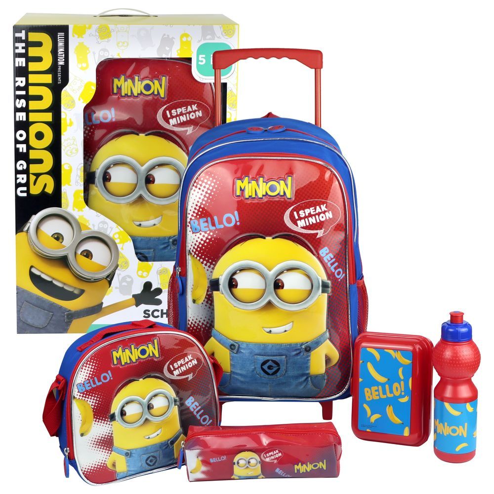 Simba - Minions 5-in-1 Speaking Trolley Set 18-inch