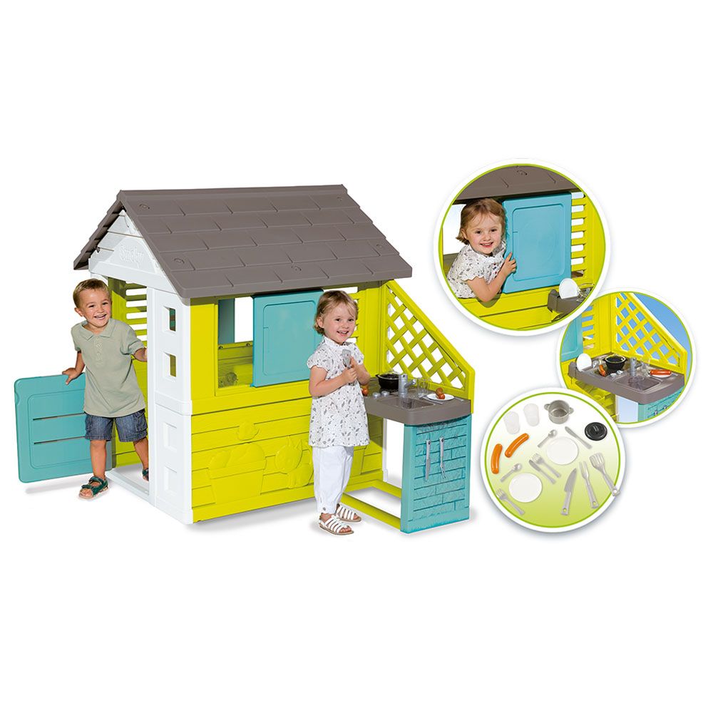 Smoby - Playhouse Pretty House w/ Kitchen