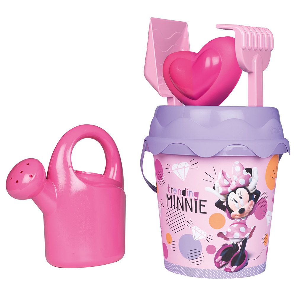 Smoby - Minnie Sand Bucket Set w/ Watering Can - Pink