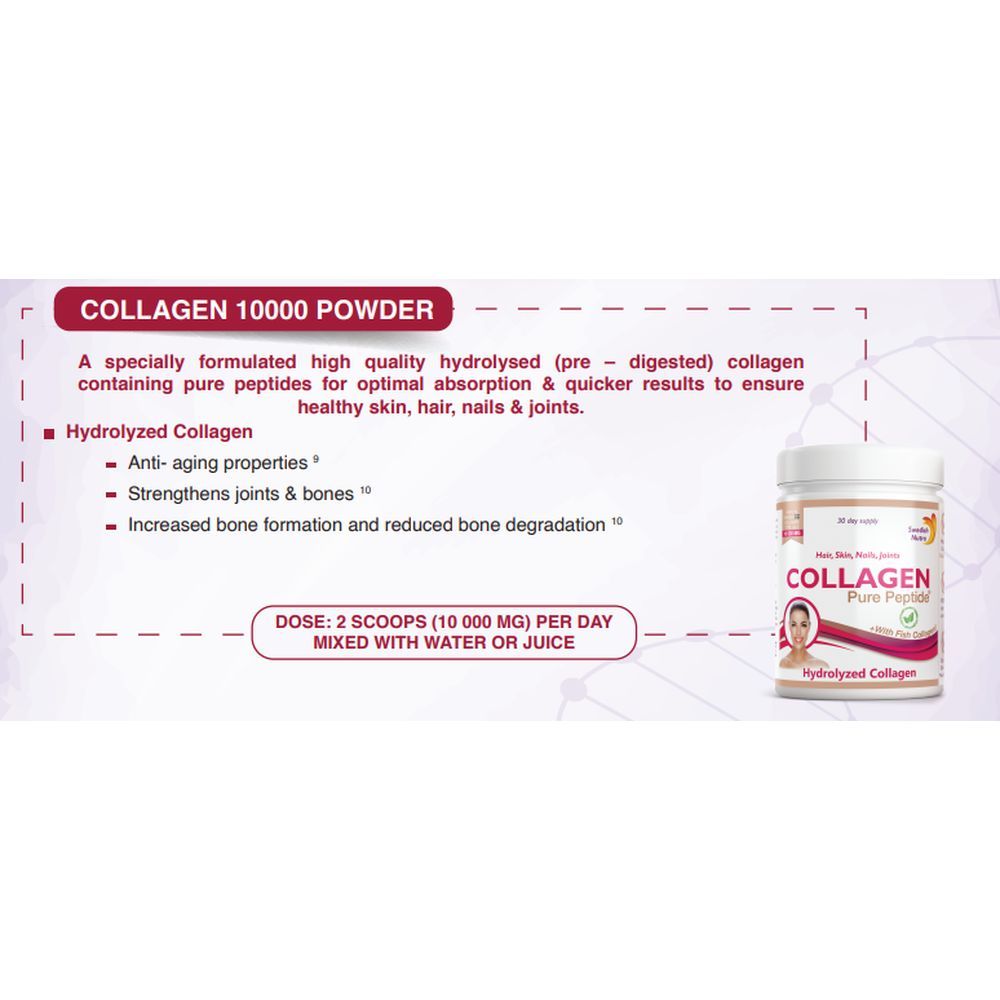 Swedish Nutra - Hydrolyzed Collagen Powder - 300g