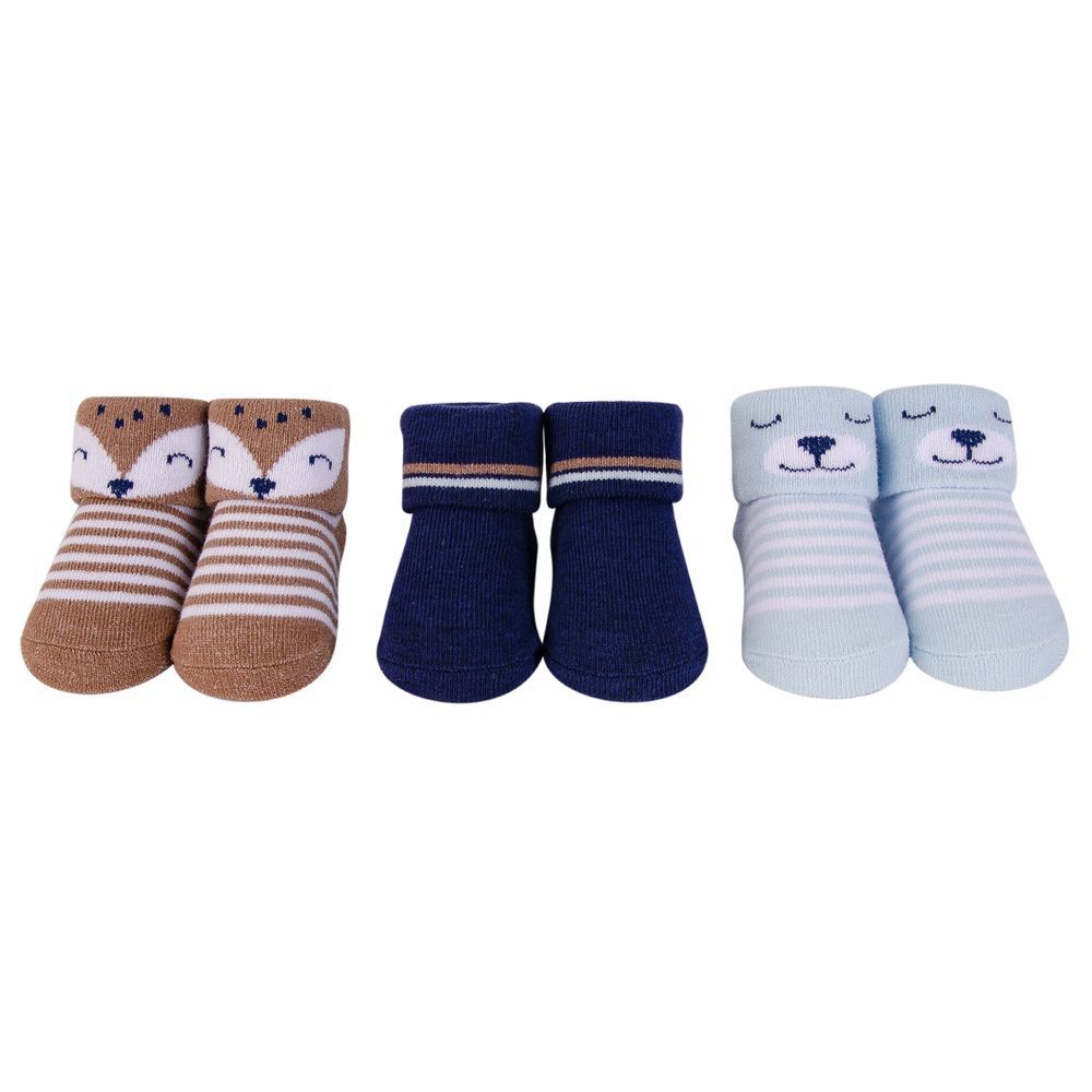 Fox Socks Giftset Pack of 3 - Blue