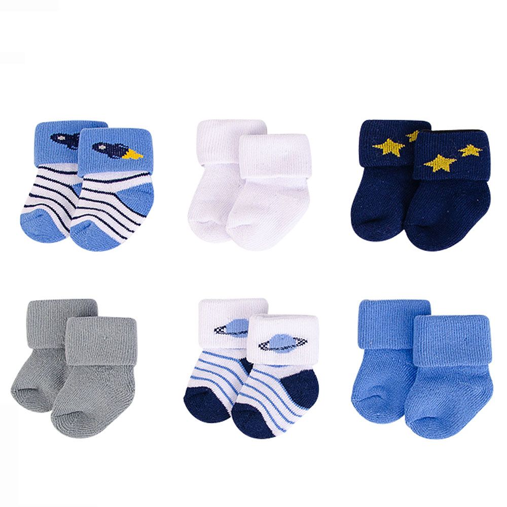 Hudson Childrenswear - Cotton Socks - Pack of 6 - Little Star