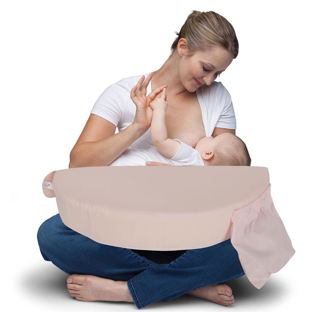 Sugar Sprinkle - Deluxe Organic Nursing Pillow - Baby Pink