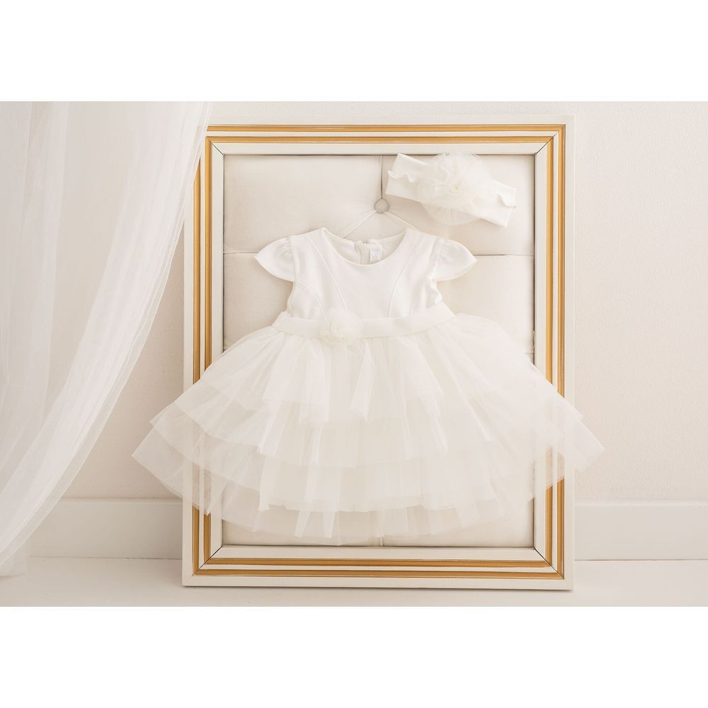 Sofija - Simona Occasion Wear Tulle Dress - Ivory