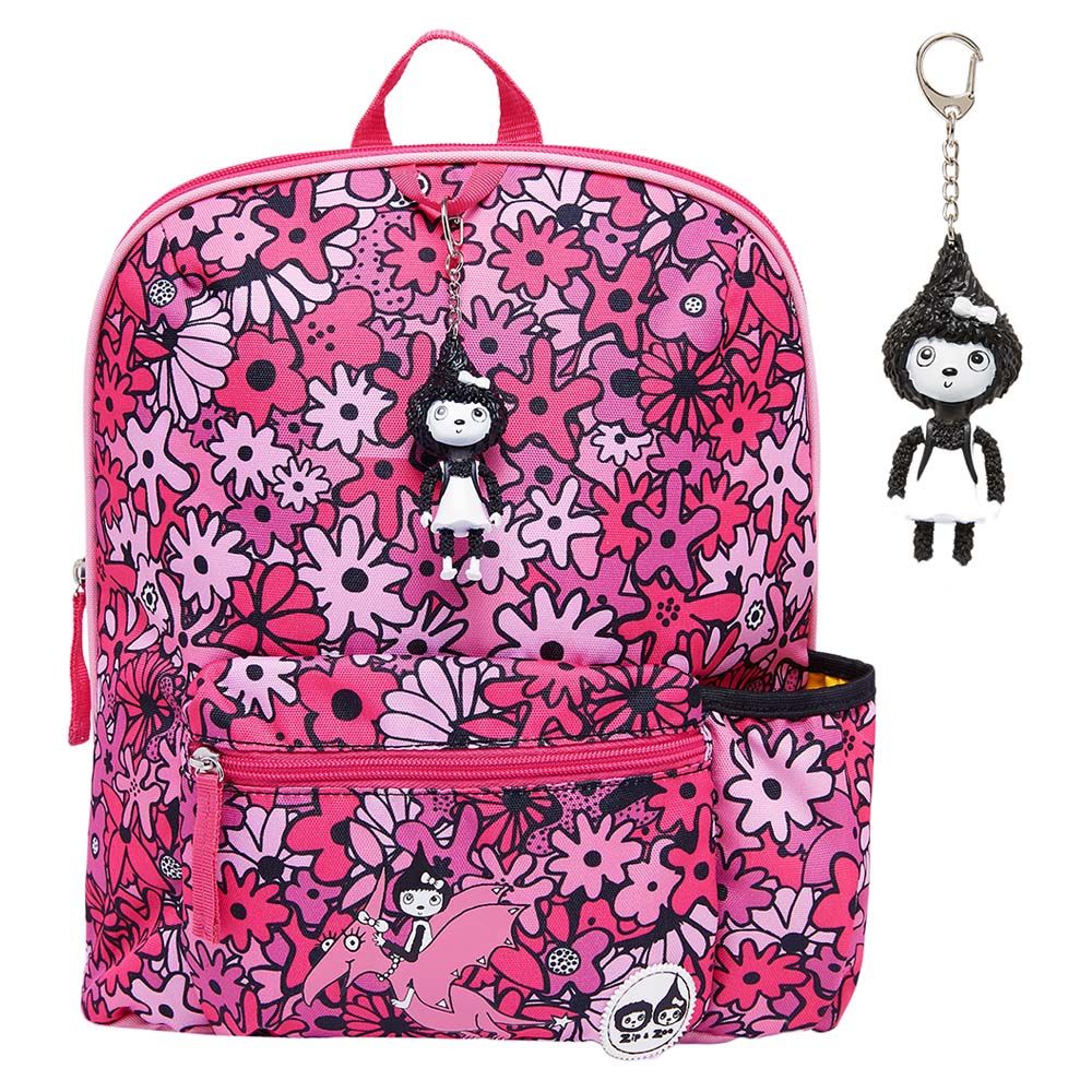 ZIP & ZOE - Midi Kid's Backpack - Floral Pink