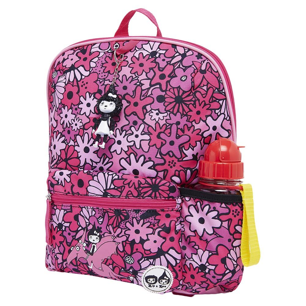 ZIP & ZOE - Midi Kid's Backpack - Floral Pink