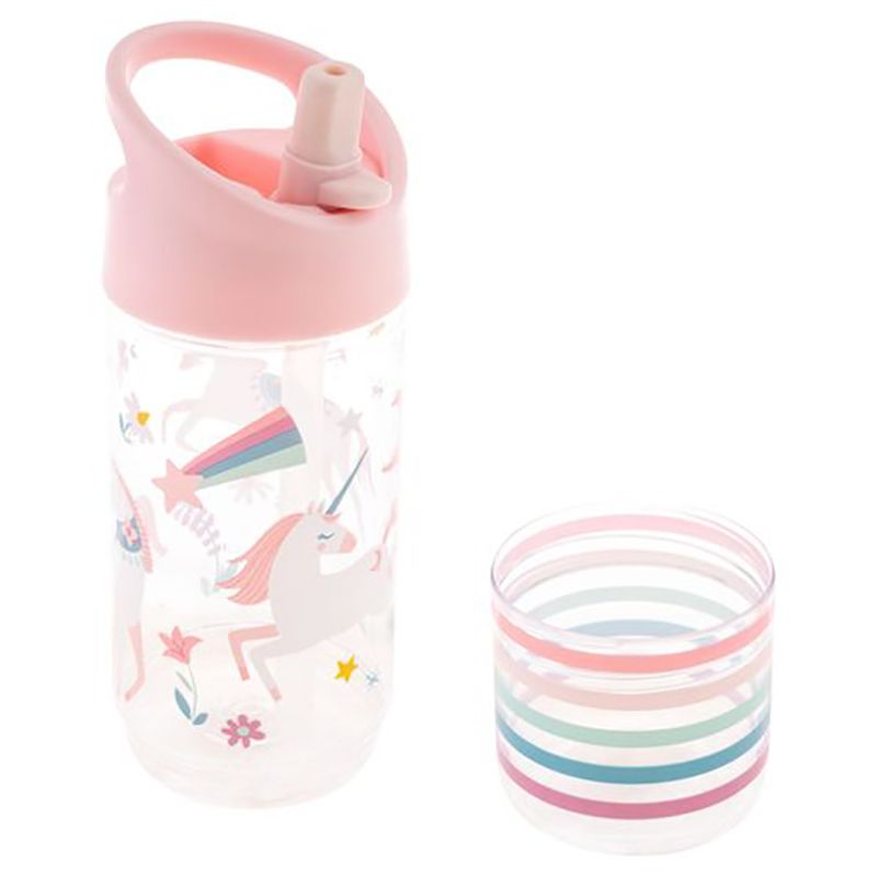 Stephen Joseph - Sip & Snack Bottle - 350ml - Pink